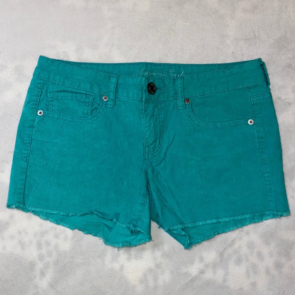 Women’s Turquoise Corduroy American Eagle Shorts